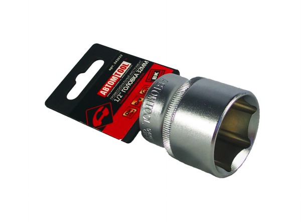 Головка торцевая под вороток 1/2" 32 мм, шестигранная (6 гран) | АВТОМ TOOL