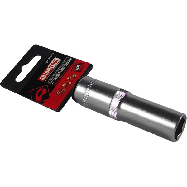 Торцевая головка глубокая (АвтомTool: 1/2, 14 мм, 6-гран)