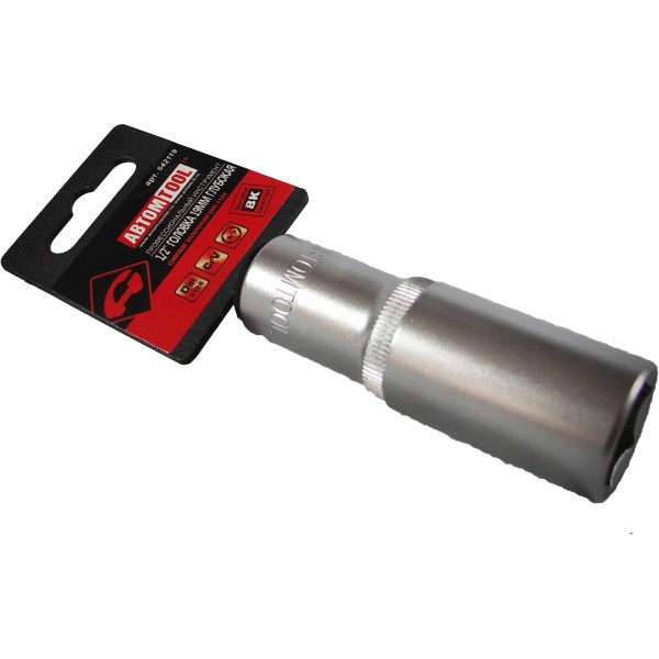 Головка торцевая глубокая (АвтомTool: 1/2, 19 мм, 6-гран)