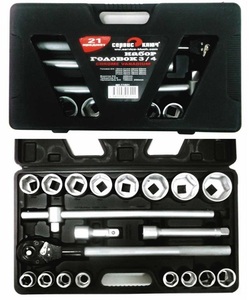 Набор инструментов 21 предметов, 3/4" "Грузовой" | СервисКлюч, артикул: 11021