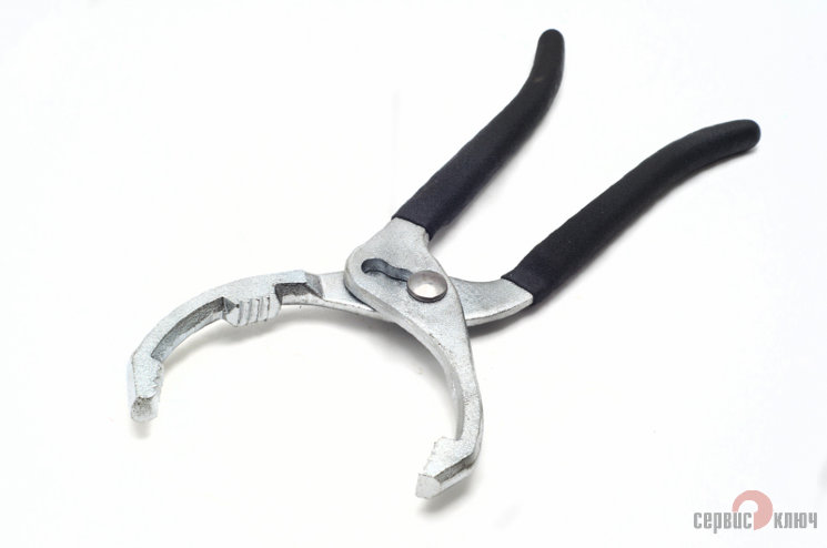 Съемник масляного фильтра "клещи" (СервисКлюч: 60-90 мм)