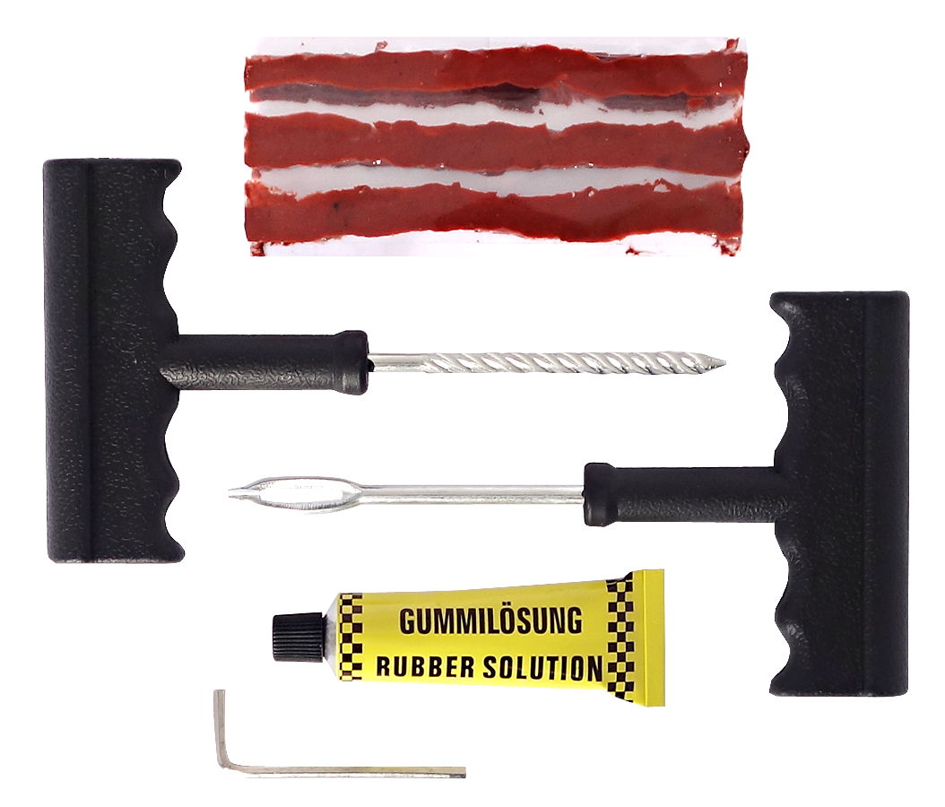 Набор для ремонта бескамерных шин "5 минут", 7 предметов |Машинариус