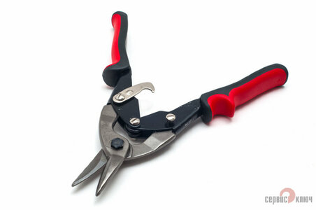 Ножницы по металлу (обрезиненные ручки) СервисКлюч, артикул: 77330
