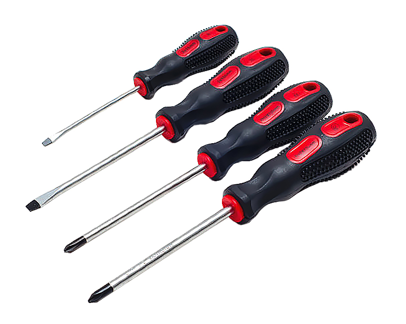 Набор отверток, 4 предмета (СервисКлюч: PH1*100 PH2*100)