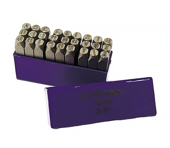 Набор клейм буквенные, латинские стальные (БМ: 12 мм), артикул: 6502121