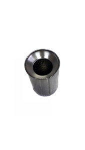 Пламегаситель, круглый корпус, нержавеющая сталь (ДелоМастера: 57мм, 90х150), артикул: 90150