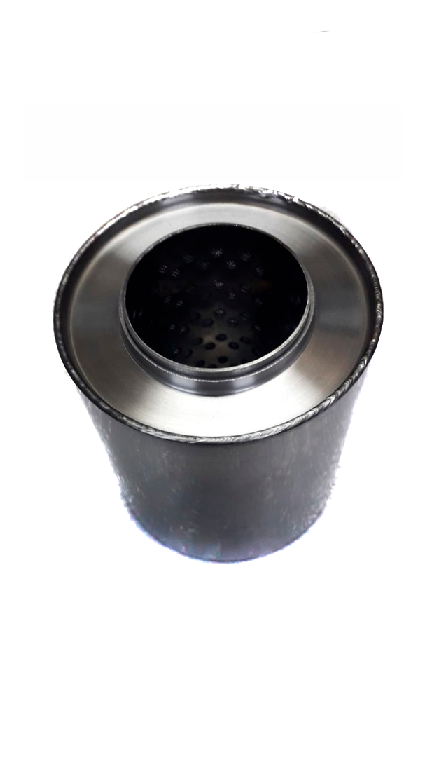 Пламегаситель, круглый корпус, нержавеющая сталь (Автом: 57мм, 100х110)