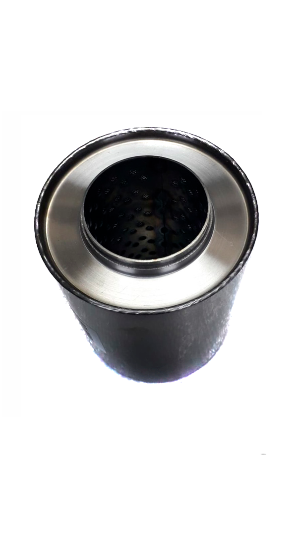 Пламегаситель, круглый корпус, нержавеющая сталь (Автом: 57мм, 100х120)