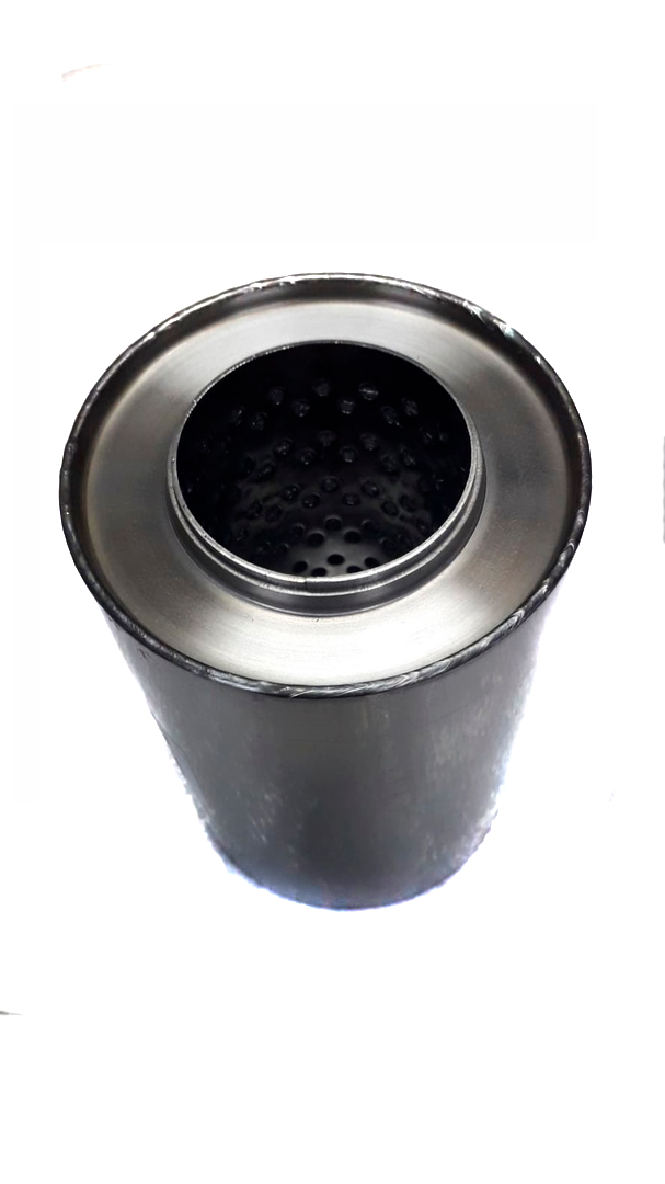 Пламегаситель, круглый корпус, нержавеющая сталь (Автом: 57мм, 100х140)