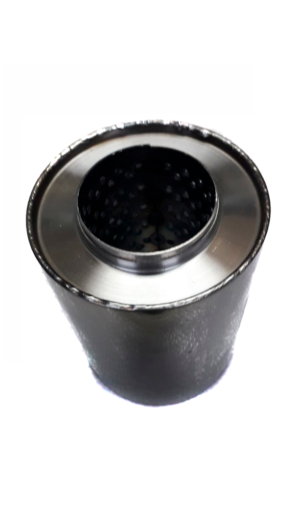 Пламегаситель, круглый корпус, нержавеющая сталь (Автом: 63мм, 110х140)