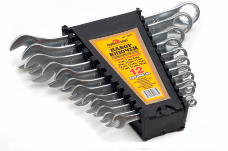 Набор комбинированных ключей, 12 предметов |СервисКлюч, артикул: 70031