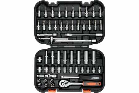 Набор инструментов (Sthor: 1/4", 56 предметов, 6 гр), артикул: 58643