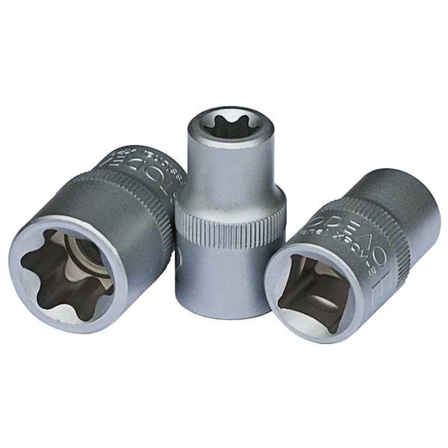 Головка торцевая torx "звездочка" (БМ: 1/2, L=38мм, Е12)