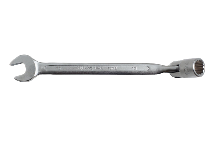 Ключ рожковый с карданной головкой (СервисКлюч: 12*12мм)