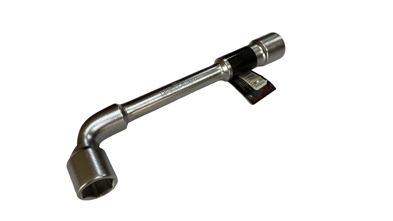 Ключ торцевой Г-образный, 6 гранный сквозной (СервисКлюч: 17*17 мм)