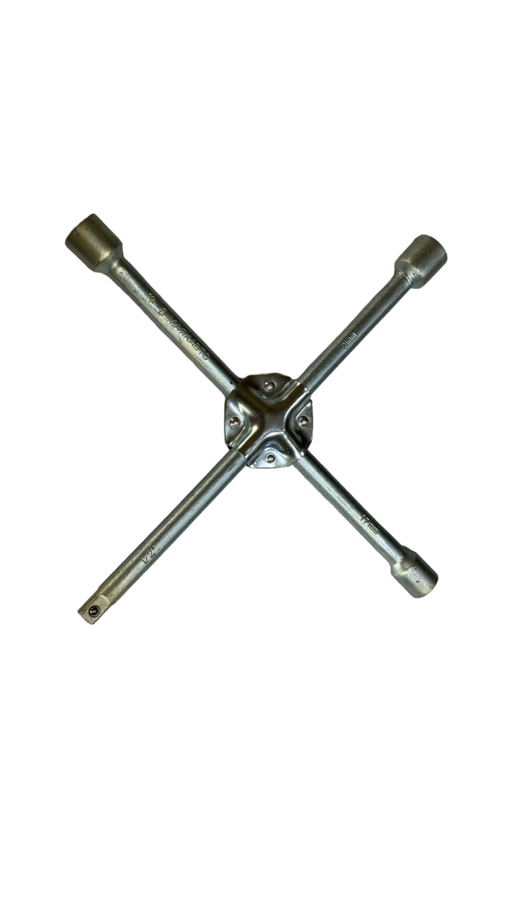 Ключ балонный крестовой с усиленным центром (МАЯКАВТО: 17*19*21*1/2 мм)