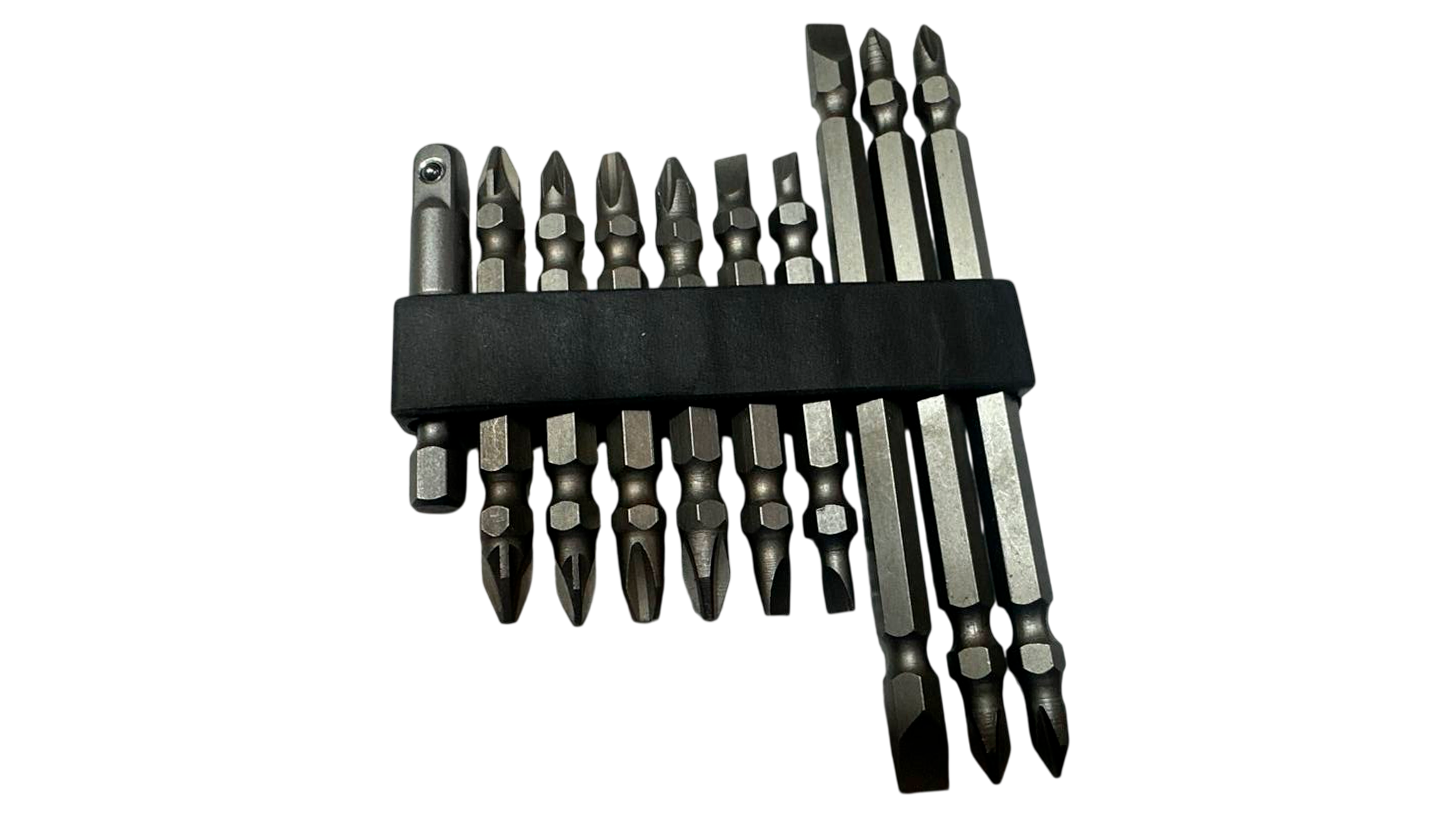 Набор головок со вставками-битами (БМ: 10 предметов, 3 дл. +7 кор.)