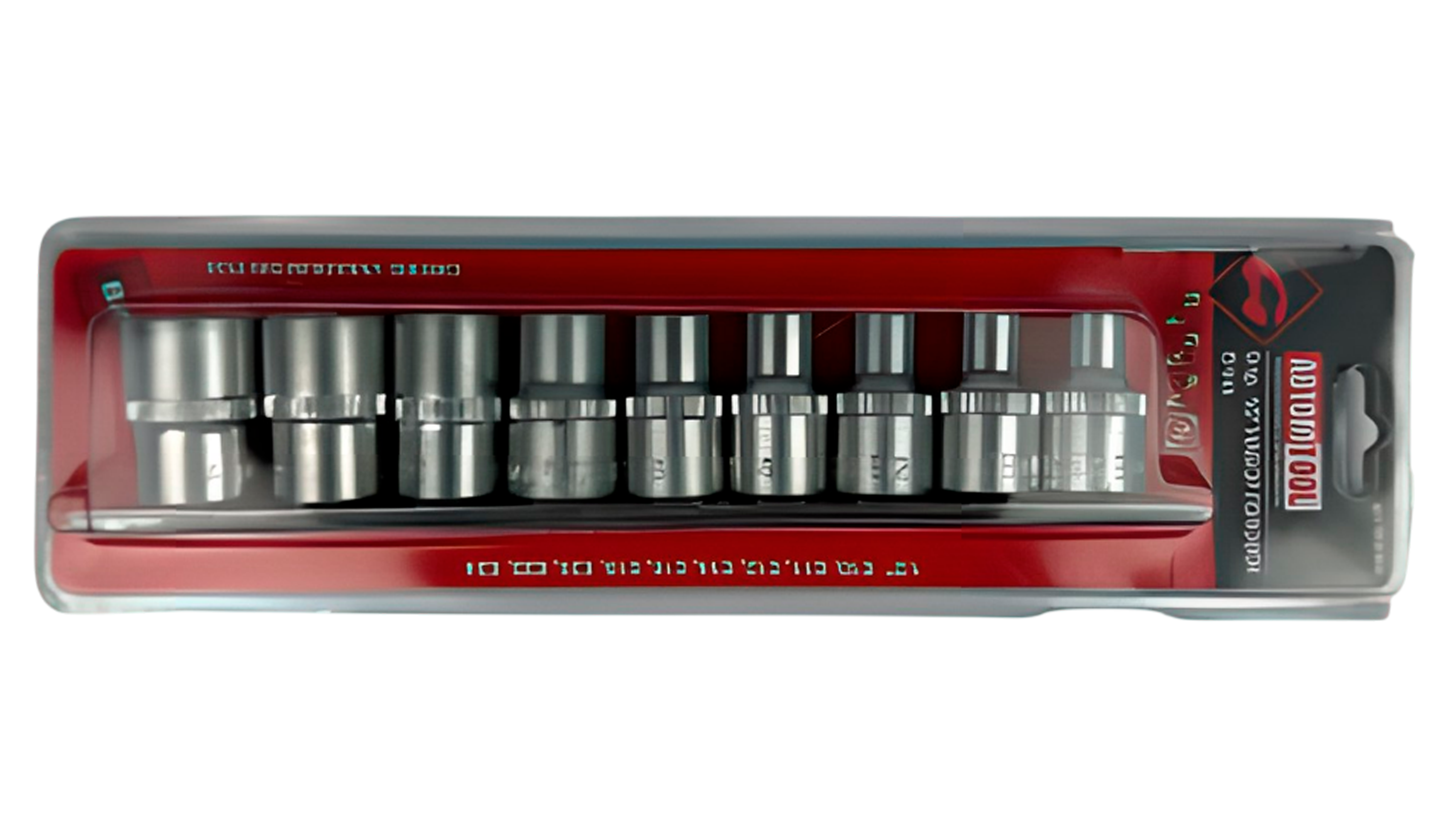 Набор головок-звездочек на планке (АвтомTool: 1/2, 9 предметов: E10-E24)