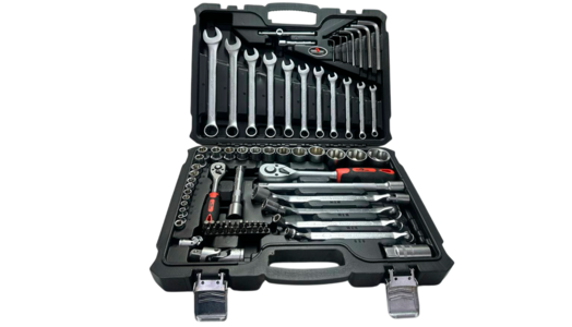 Набор инструментов, 77 предметов (СервисКлюч: 1/4+1/2, 6 гр), артикул: 11077