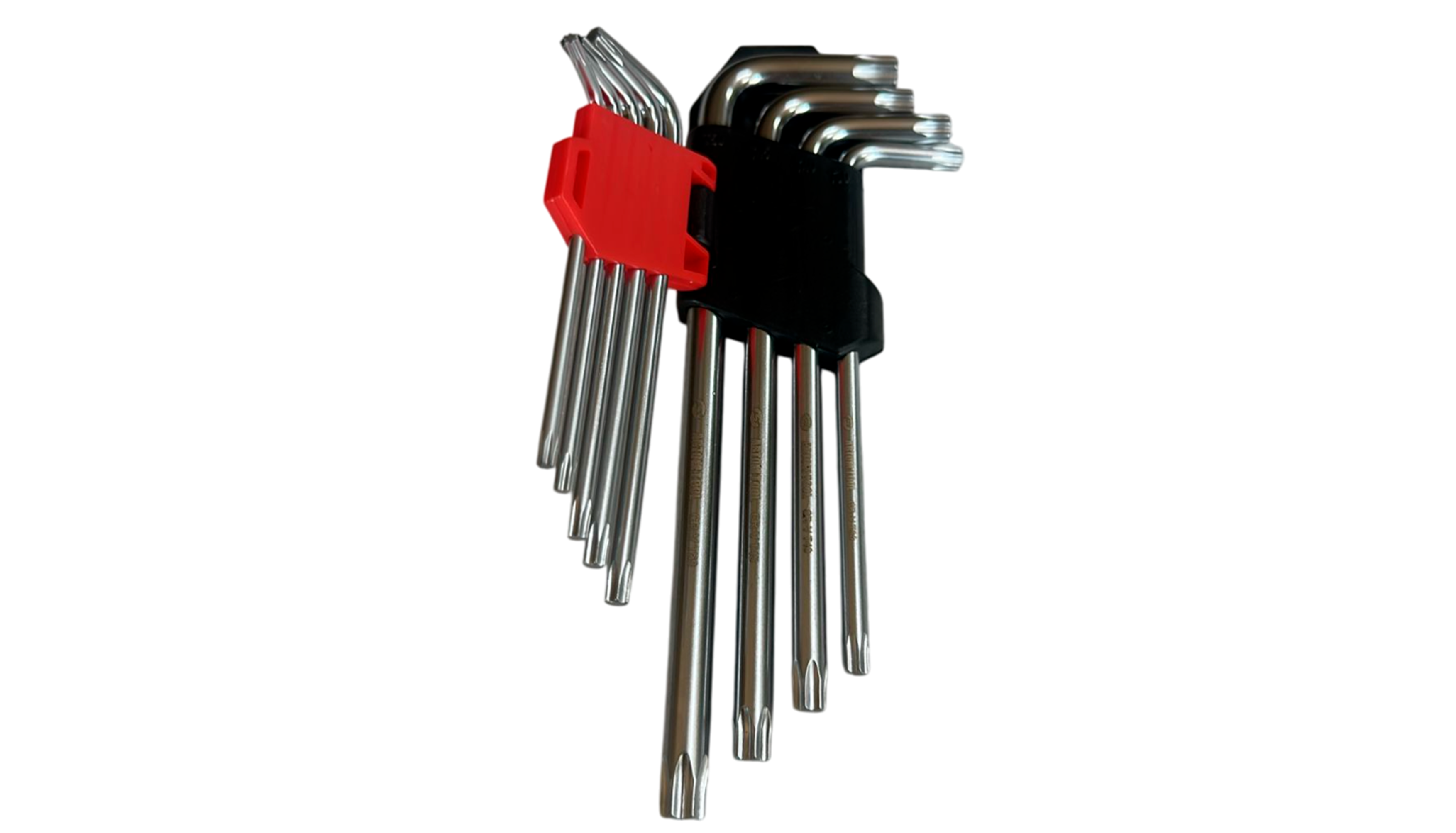 Набор ключей торкс L-образные, 9 предметов (Автом Tool: Т10-Т50, РROFFI, DIN3124, CrV)