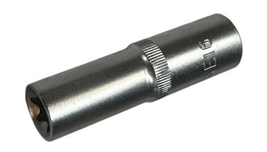 Головка торцевая звездочка Torx Е (БМ: 1/2, Е16, L=77мм, CrV), артикул: 972016